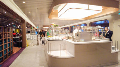 Buffet on Costa Toscana cruise ship